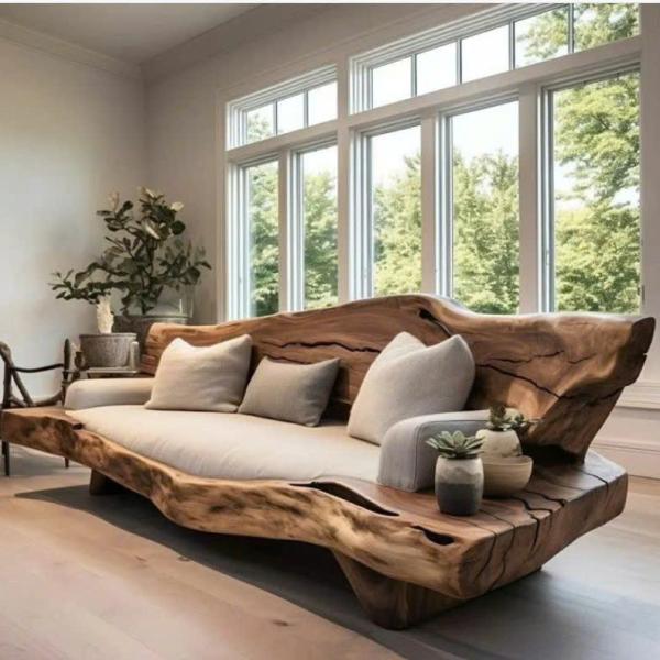 Bộ SOFA gỗ nguyên tấm